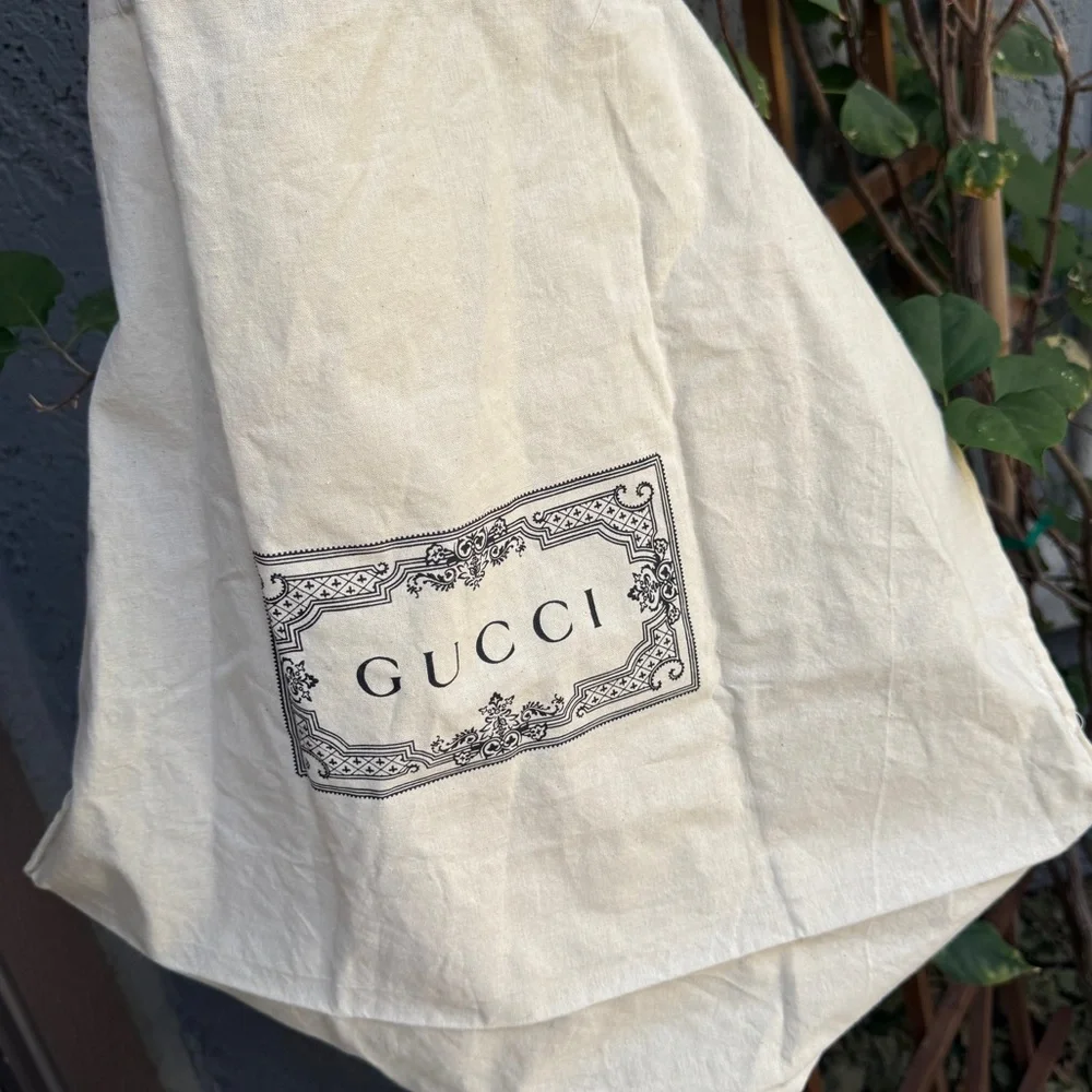 Gucci XL Cotton Dust Reusable Shopper Bag Tote